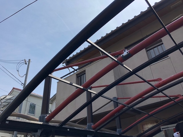 塗装後・骨組み